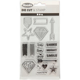Clear stamps, embossing and cutting dies