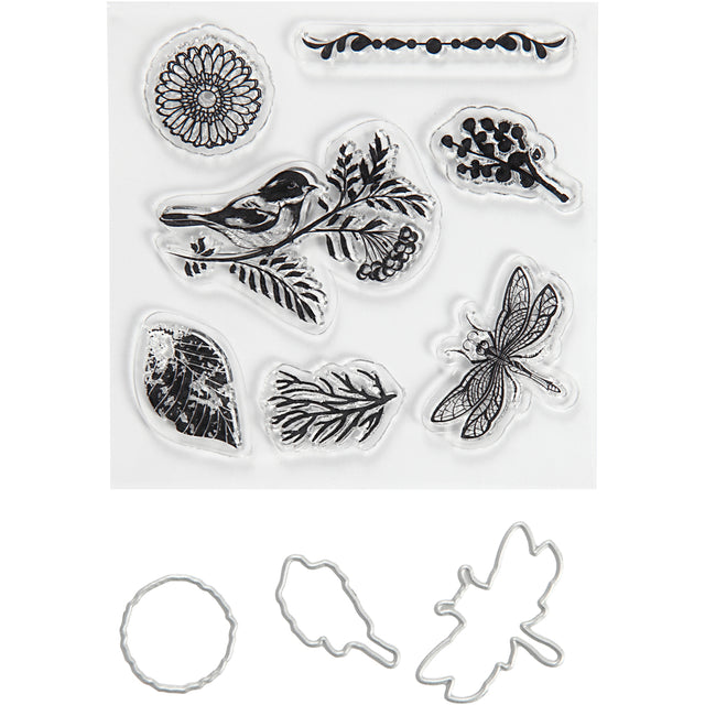 Clear stamps and cutting dies