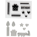 Clear stamps and cutting dies