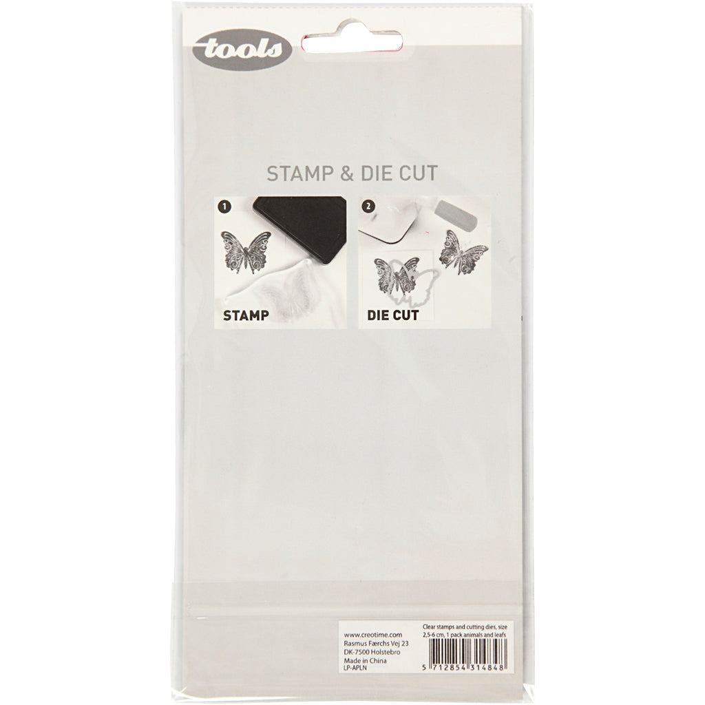 Clear stamps and cutting dies