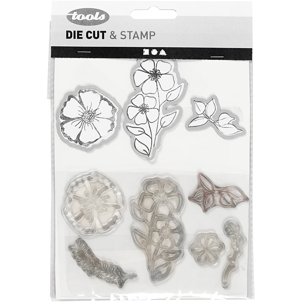 Clear stamps and cutting dies