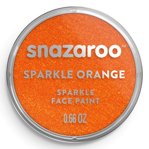 Snazaroo Sparkle Face Paint Sparkle Orange 18Ml