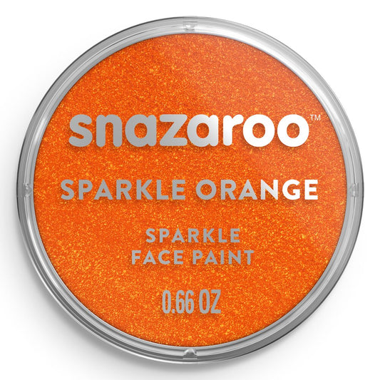 Snazaroo Sparkle Face Paint Sparkle Orange18Ml