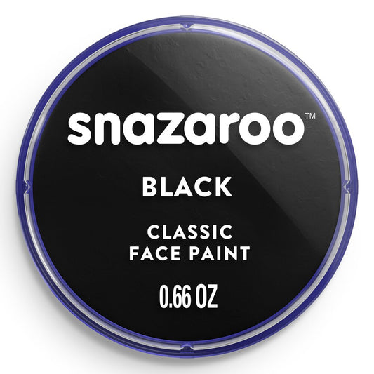 Snazaroo Classic Face Paint Black 18Ml