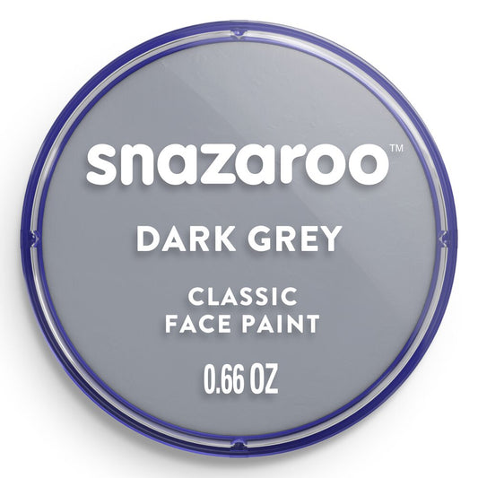 Snazaroo Classic Face Paint Dark Grey 18Ml