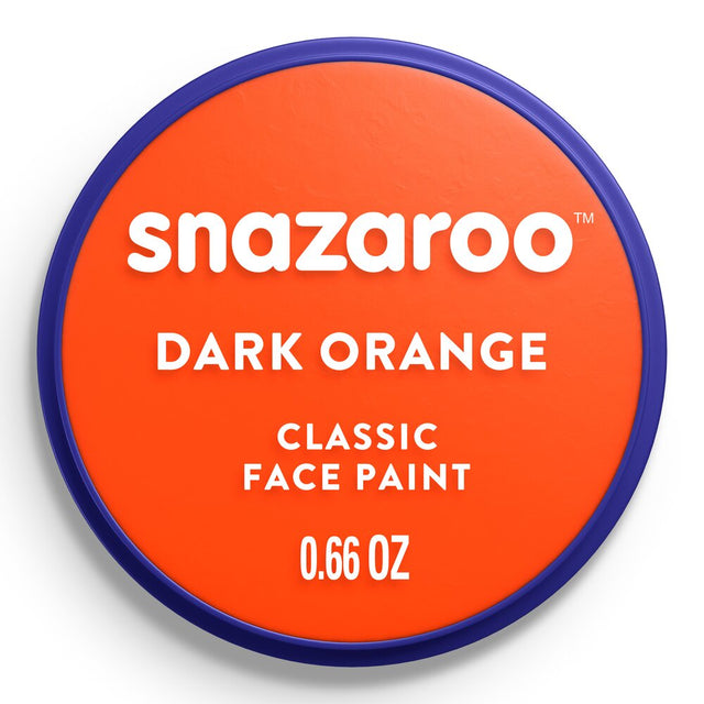 Snazaroo Classic Face Paint Dark Orange 18Ml