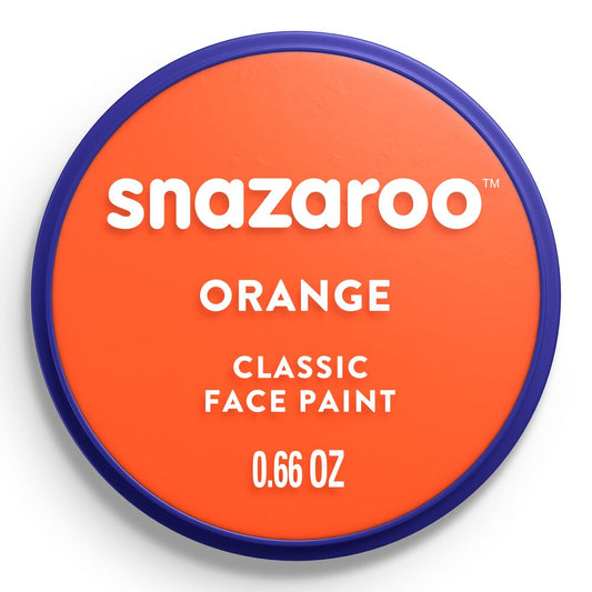Snazaroo Classic Face Paint Orange 18Ml