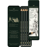 Faber-Castell 9000 Jumbo Graphite Pencil (Tin Of 5)