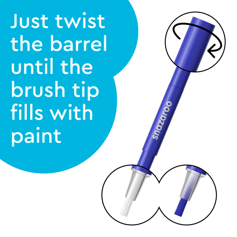 Snazaroo Brush Pen Face Paint - Monochrome Set | Art & Hobby