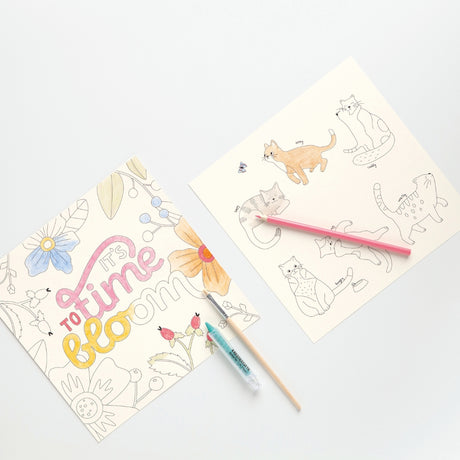 Colouring Book 23x23cm - Me Time (40 Sheets)