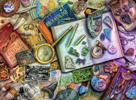 500 Piece Jigsaw Puzzle - Aimee Stewart: The Archaeologist’s Desk