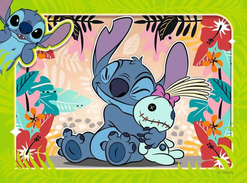 4 in a Box Jigsaw Puzzles - Disney Stitch