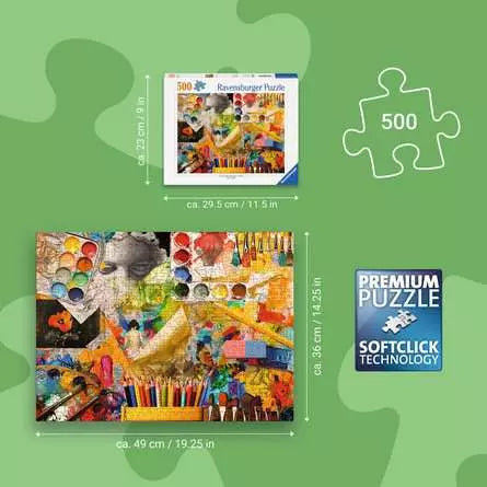 500 Piece Jigsaw Puzzle - Art Studio
