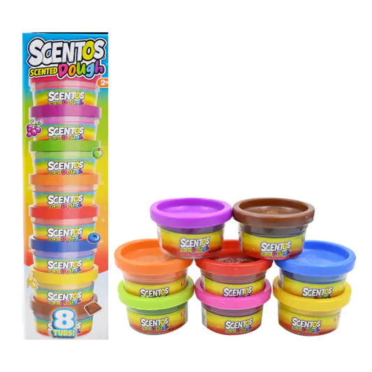 Scentos Scented Dough & Cloud Sand Mini Tubs (8 Pack)