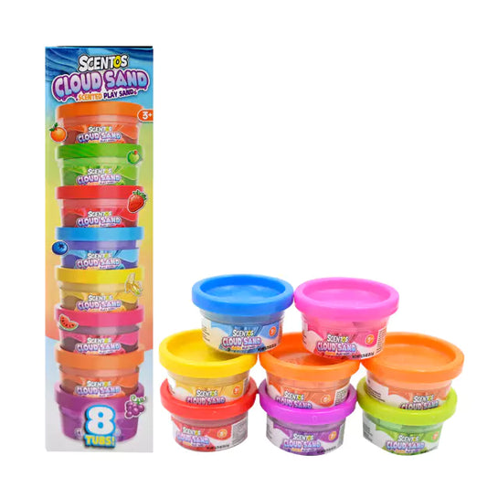 Scentos Scented Dough & Cloud Sand Mini Tubs (8 Pack)