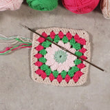 Craft Kit Crochet - Scarf Cream & Warm Colours