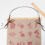 Craft Kit Embroidery - Hanging Decoration Flax