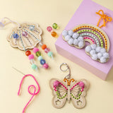 Mini Craft Kit Embroidery - Butterfly Shell Rainbow