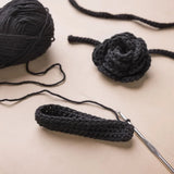 Mini Craft Kit Crochet Bag with Rose