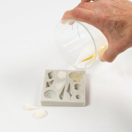 Mini Craft Kit Candle Making - Seashells Grey