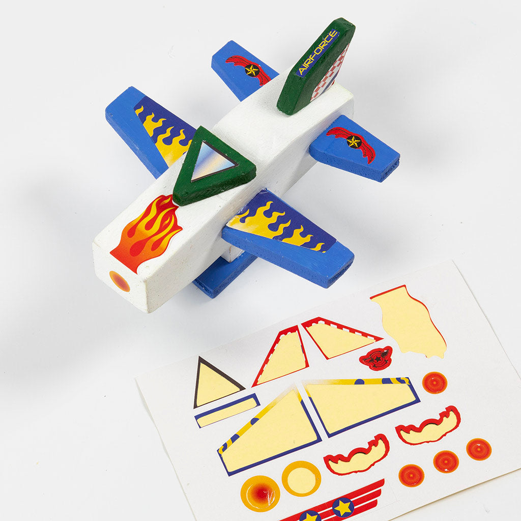 Mini Craft Kit Painting - Wooden Airplane