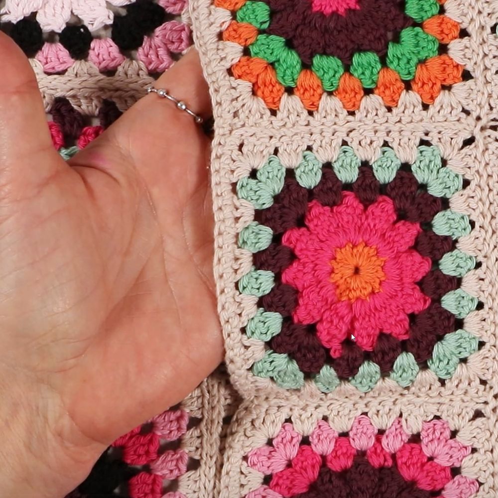 Craft Kit Crochet - Scarf Cream & Warm Colours