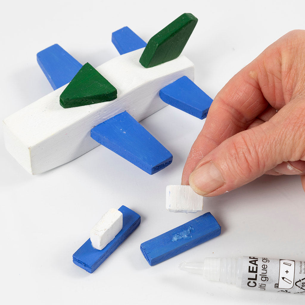 Mini Craft Kit Painting - Wooden Airplane