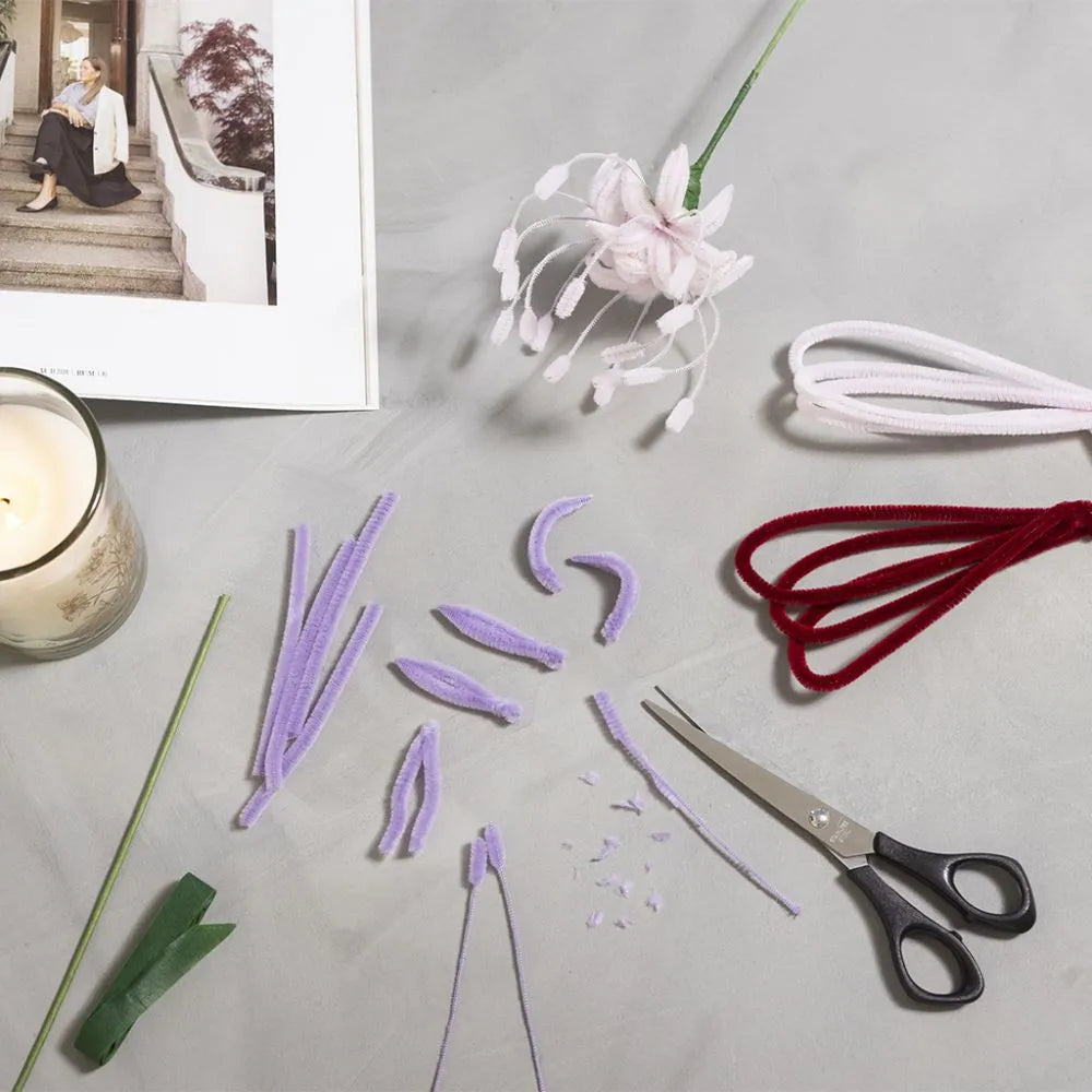 Mini Craft Kit Pipe Cleaner - Spider Lily Flowers