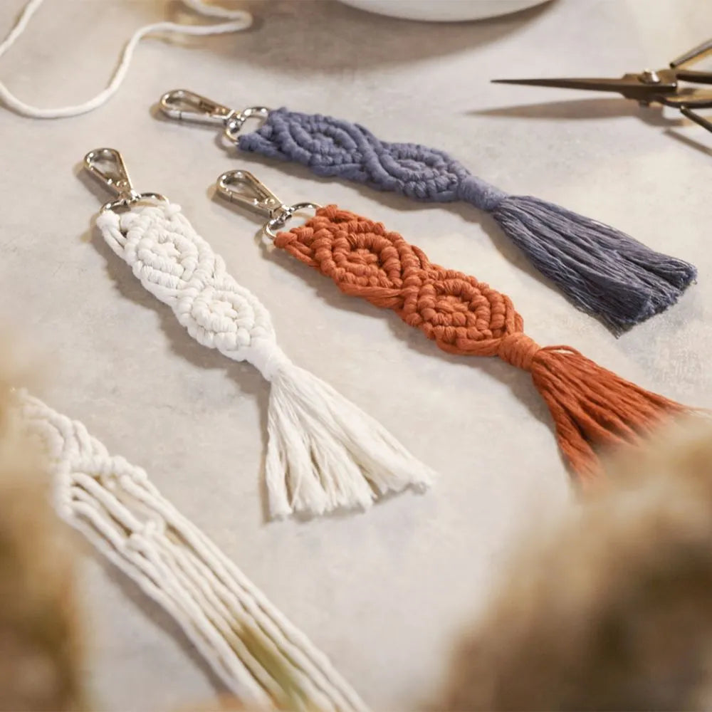 Mini Craft Kit Macramé Keyrings