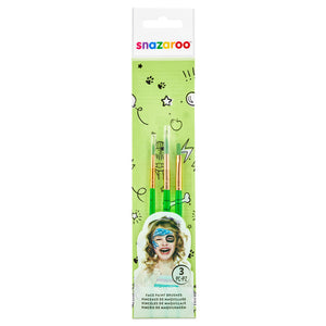 Snazaroo Green Starter Brushes - Set of 3