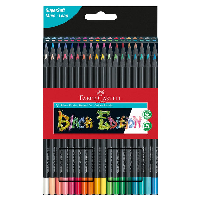 Faber Castell Black Edition Colour Pencils (Pack of 36)