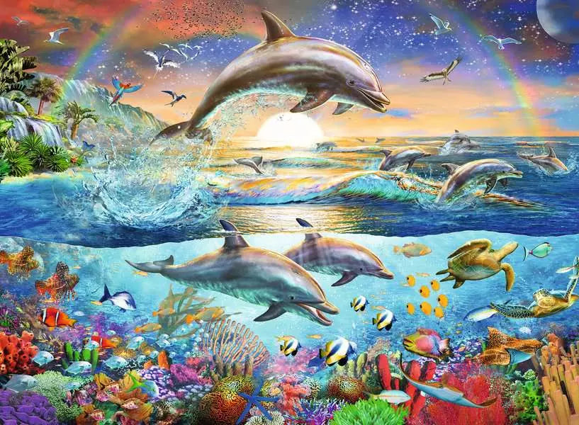 Ravensburger Dolphin Paradise 300 Piece XXL Jigsaw Puzzle