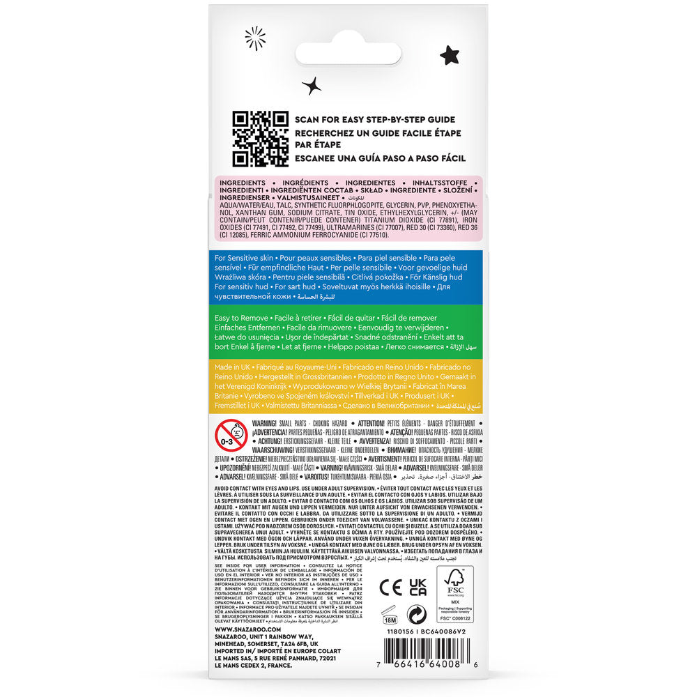 Snazaroo Brush Pen Face Paint - Monochrome Set | Art & Hobby