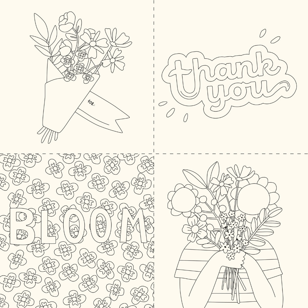 Colouring Book 23x23cm - Me Time (40 Sheets)