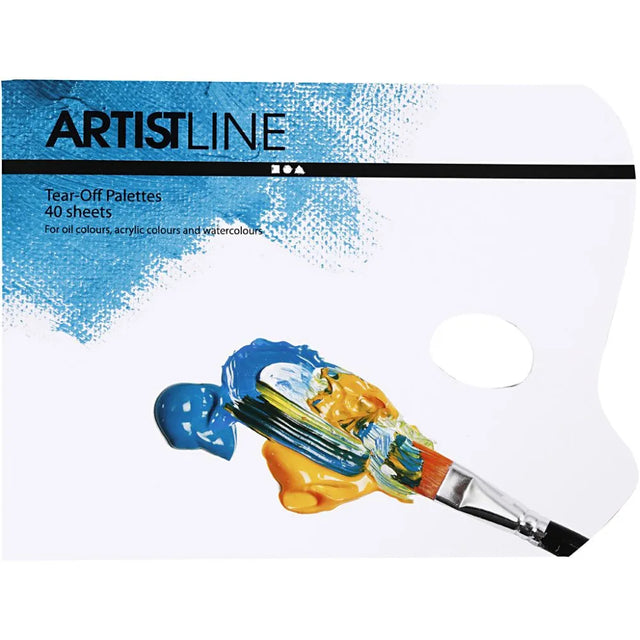 Tear-Off Palette 31 x 23 cm - White (40 Sheets)