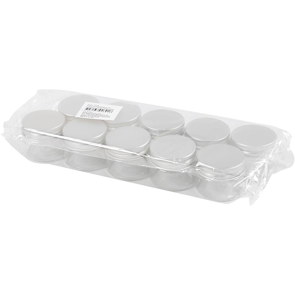 Plastic Jar with Screw-on Lid