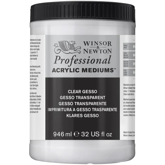 Winsor & Newton Professional Acrylic Clear Gesso 946ml
