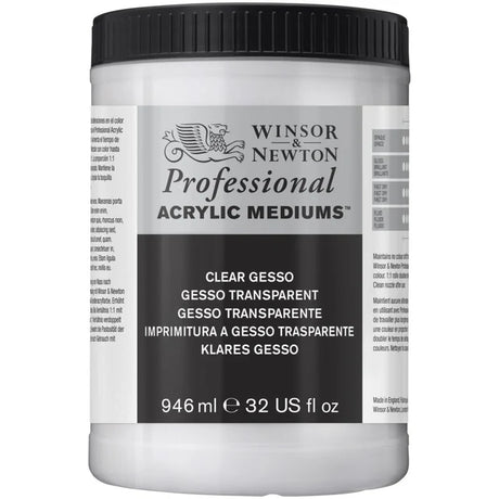 Winsor & Newton Professional Acrylic Clear Gesso 946ml