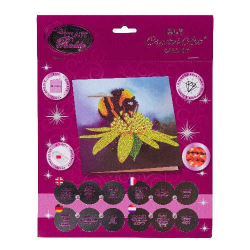 Crystal Art Card Kit - Bumblebee