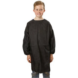 Painting Coat Black - Size 7-12 Years