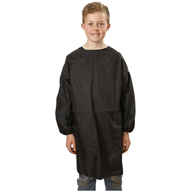 Painting Coat Black - Size 7-12 Years