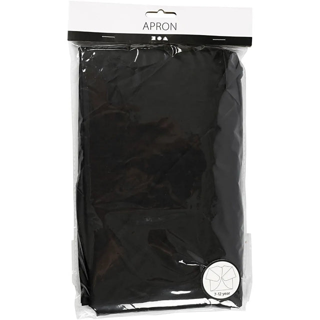Painting Coat Black - Size 7-12 Years