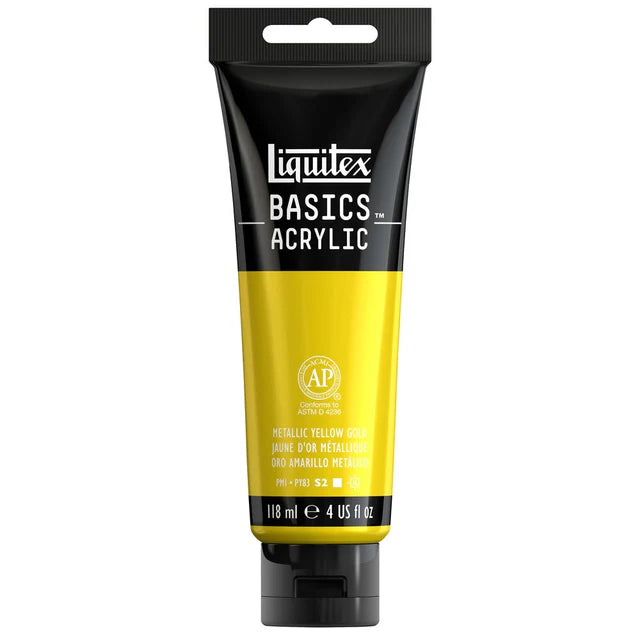 Liquitex Basics Acrylic 118ml - Metallic Yellow Gold