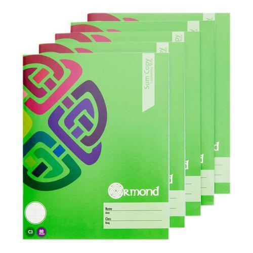Ormond C3 Sum Copy 88 Pages – 5 Copies Per Pack