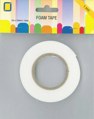 Foam Tape Rolls - 2m x 12mm x 1mm