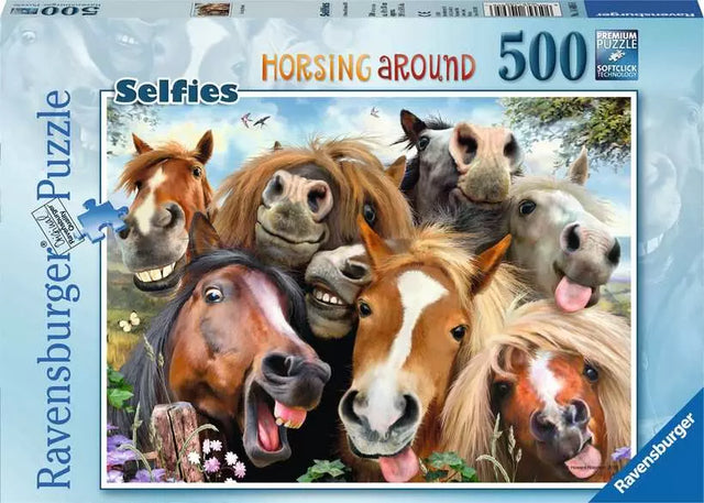 Ravensburger Selfies Horsing Around 500 Piece Jigsaw Puzzle