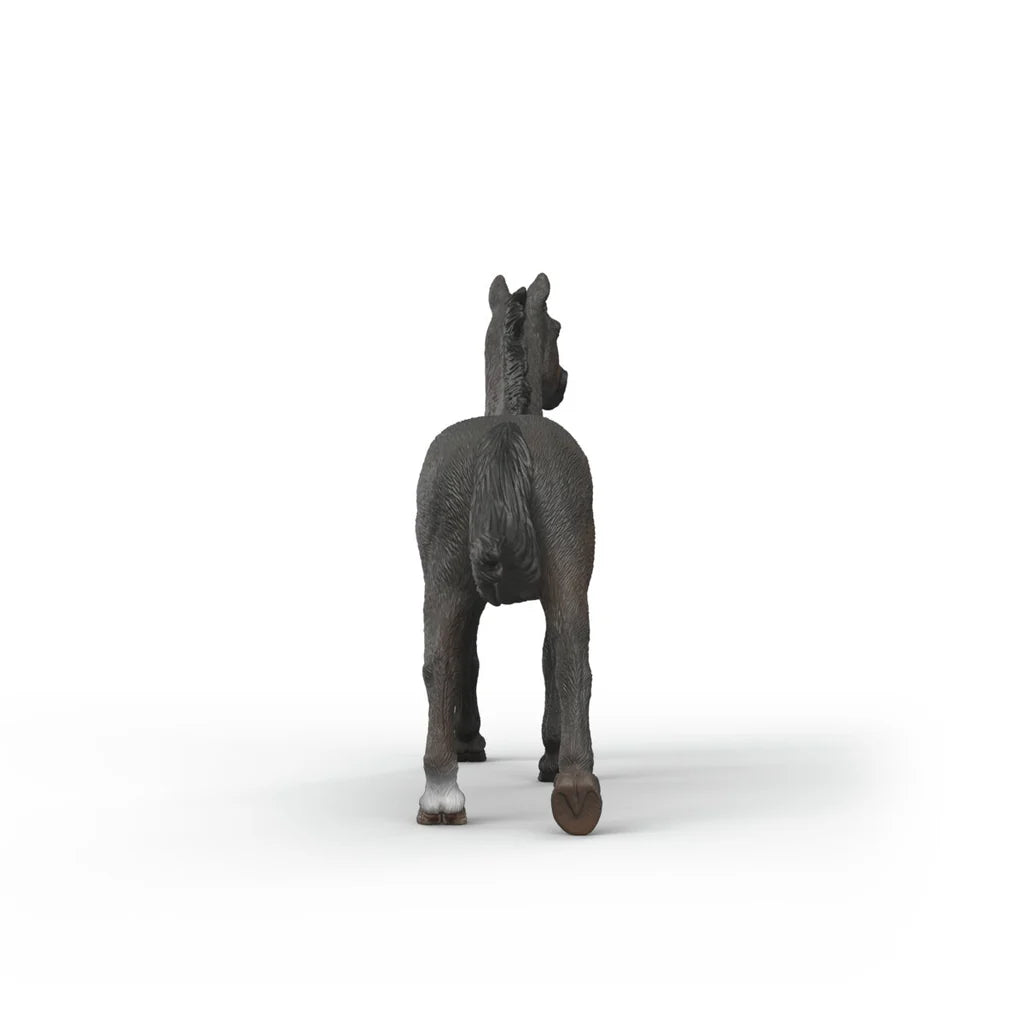 Horse figurine on a white background