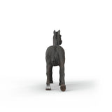 Horse figurine on a white background