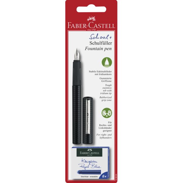 Faber-Castell School Fountain Pen Set - Black