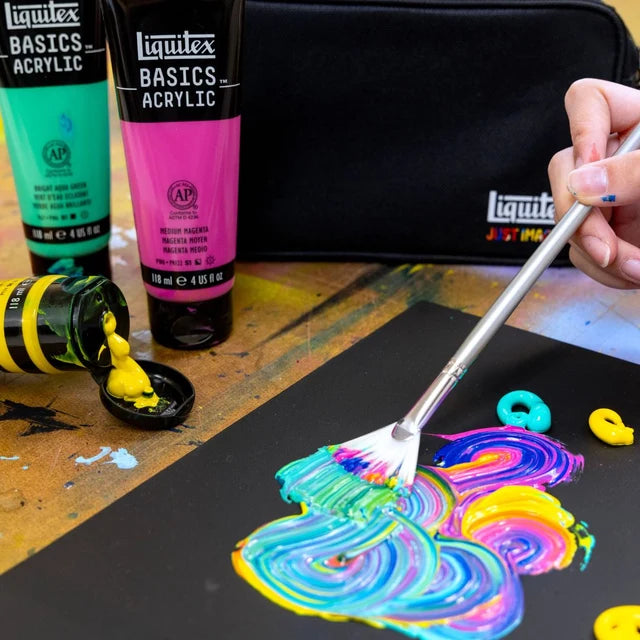 Liquitex Basics Acrylic What Would You Create Set - Illuminated Brights